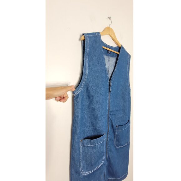 Vintage Blue Denim Dress - Picture 3 of 12